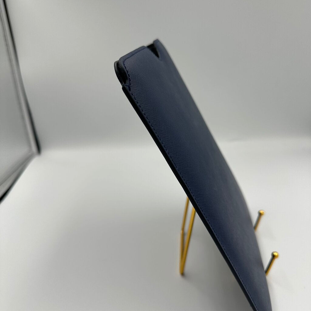 Prada Saffiano Blue Leather iPad Case