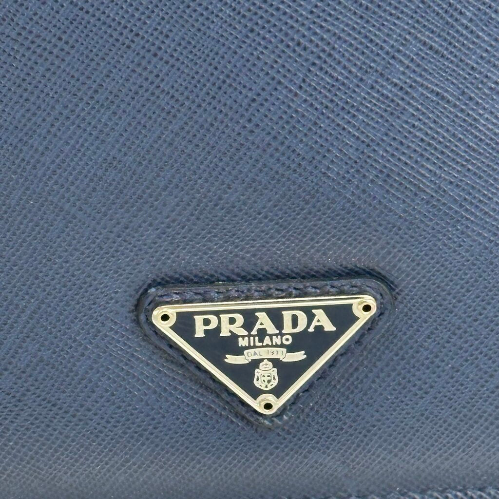 Prada Saffiano Blue Leather iPad Case