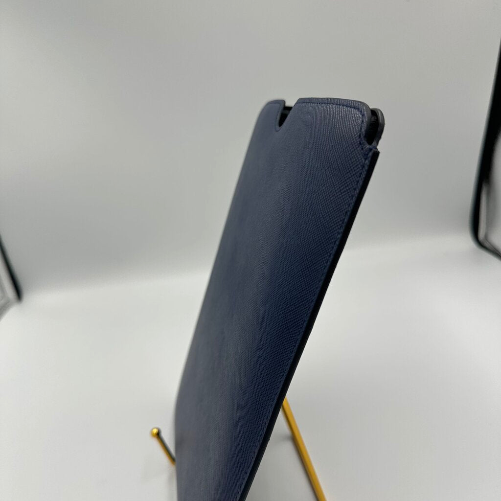 Prada Saffiano Blue Leather iPad Case