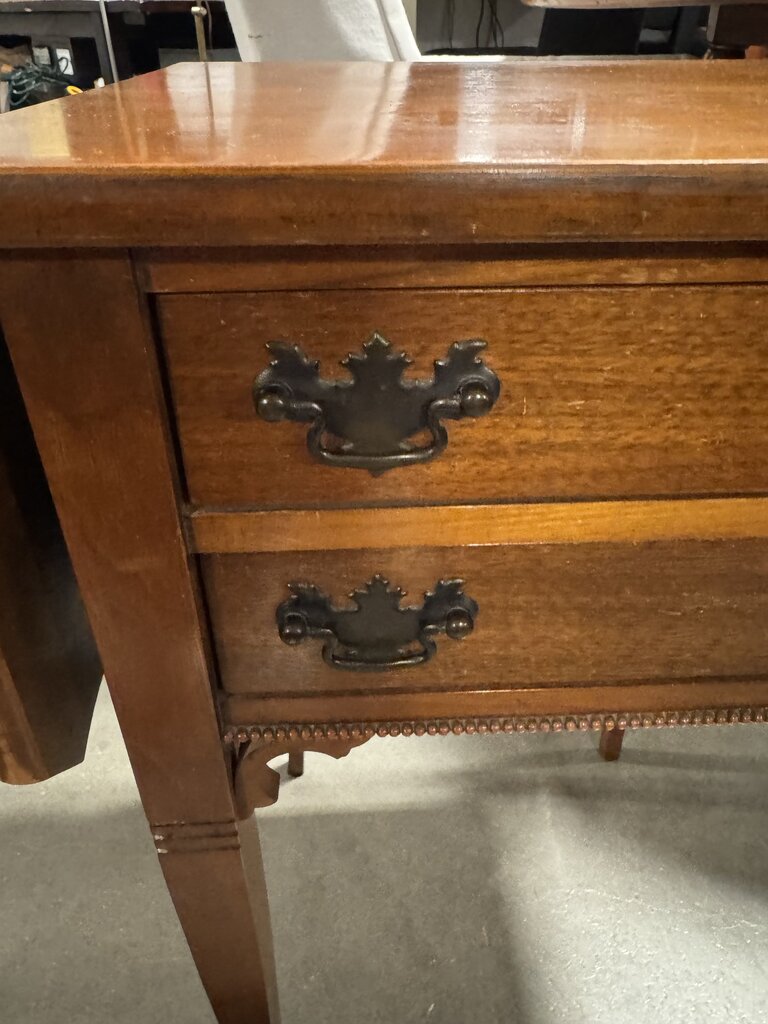Antique Small Side Table W/ Drop Leaves- 17.5X15X27.5H