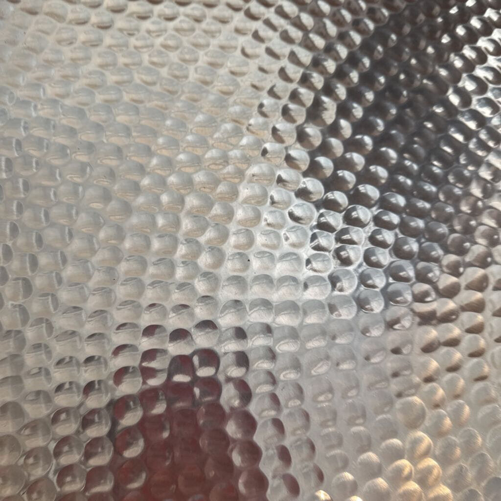 Hammered Metal Copper Color Coffee Table - 32X12H