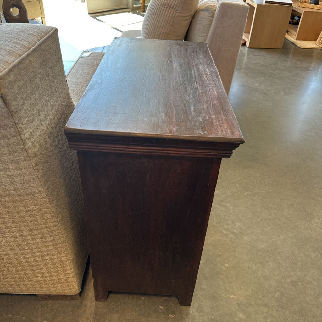 Rustic Wood 1 Drawer 2 Doors Wood Chest - 31X15.75X30