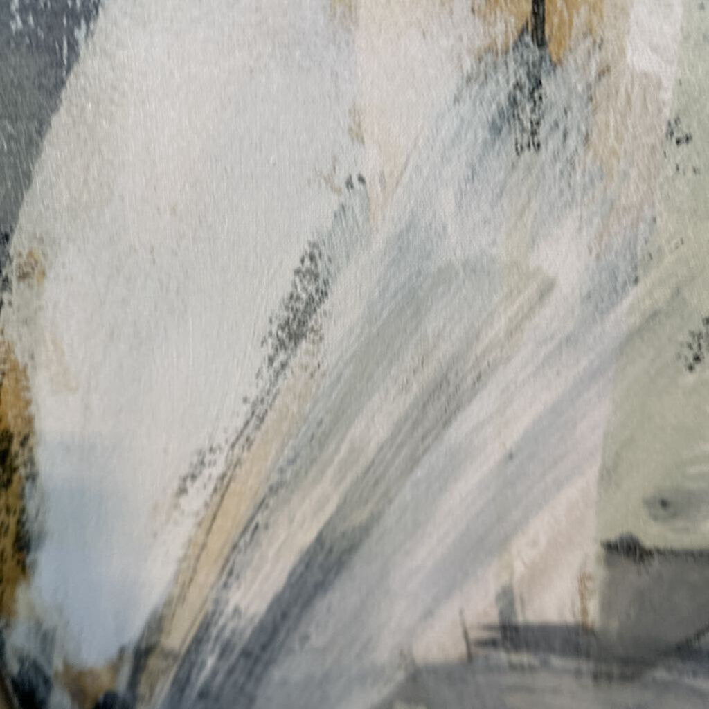 Black/ Grey & White Brush Stroke Art- 40X29