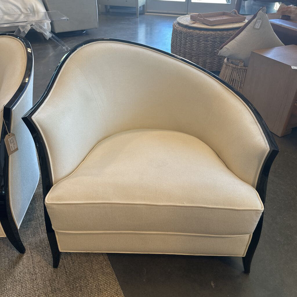 Christopher Guy Sasha Chairs W/ Ebony Trim - Pair