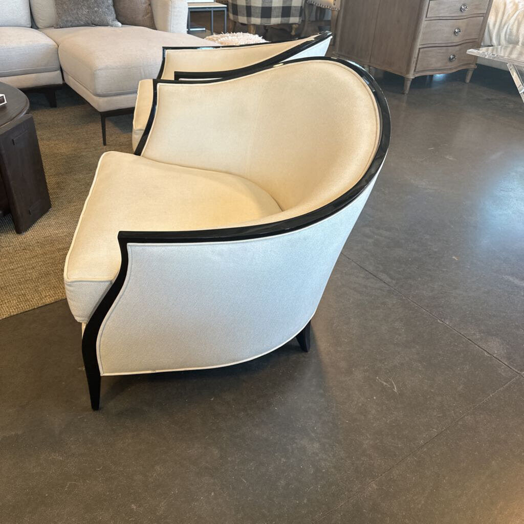 Christopher Guy Sasha Chairs W/ Ebony Trim - Pair