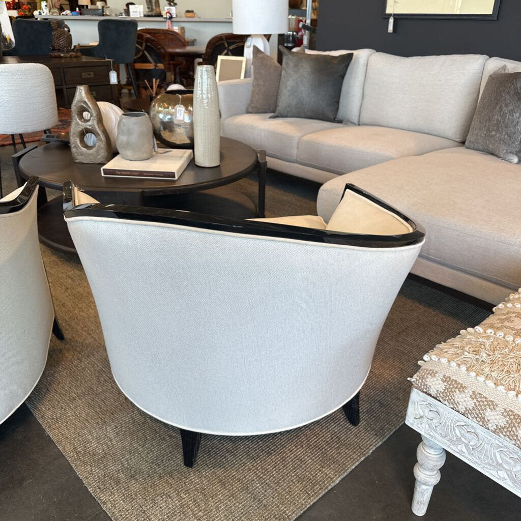 Christopher Guy Sasha Chairs W/ Ebony Trim - Pair