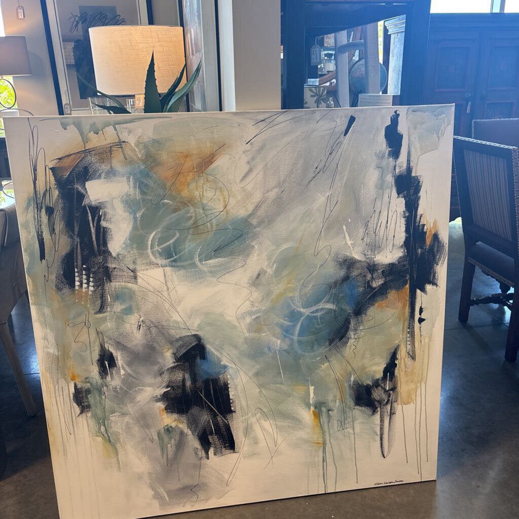 Abstract Art By Eileen Walden Johnson On Canvas- 48X48