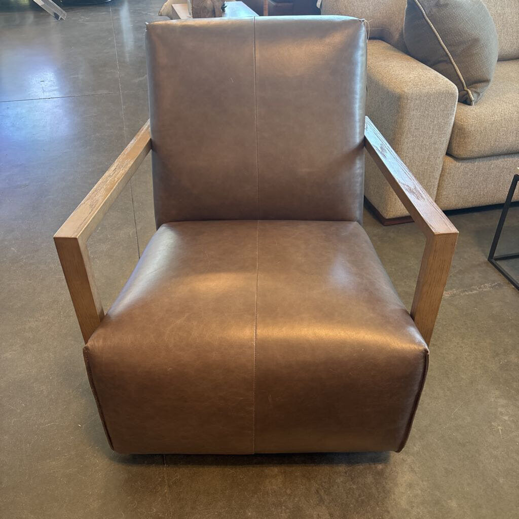 Arhaus Walsh Leather Glider- 30X36X32H