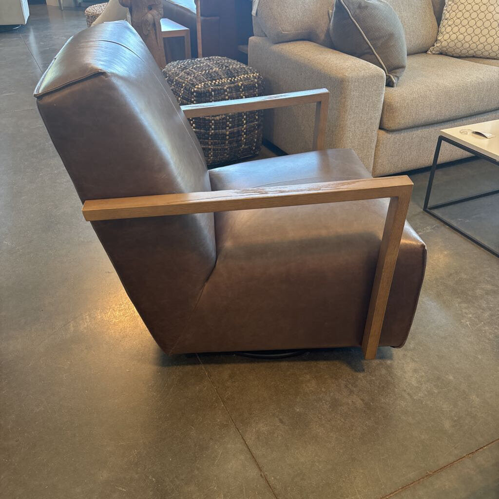 Arhaus Walsh Leather Glider- 30X36X32H