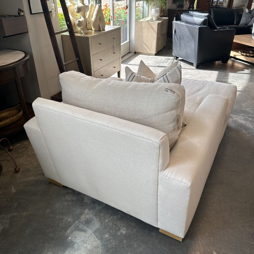 Restoration Hardware Track Arm Chaise Lounge- 43X70X34H