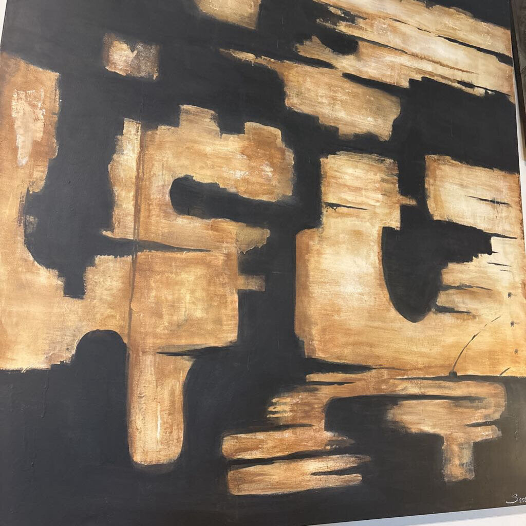 Black & Tan Origninal Art By Sarah- 60.5X72.5H