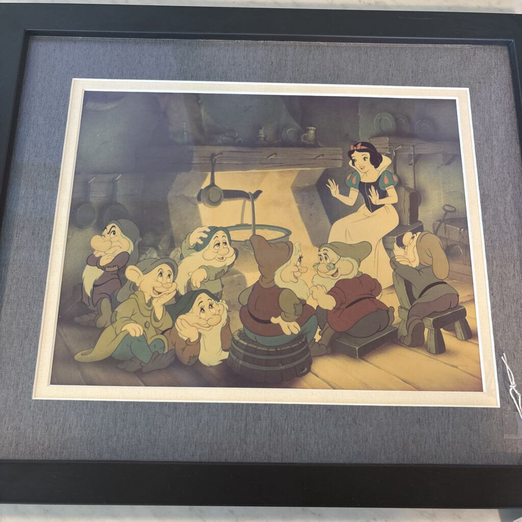 Disney Print Snow White & the Seven Dwarfs- 19.5X16.5H