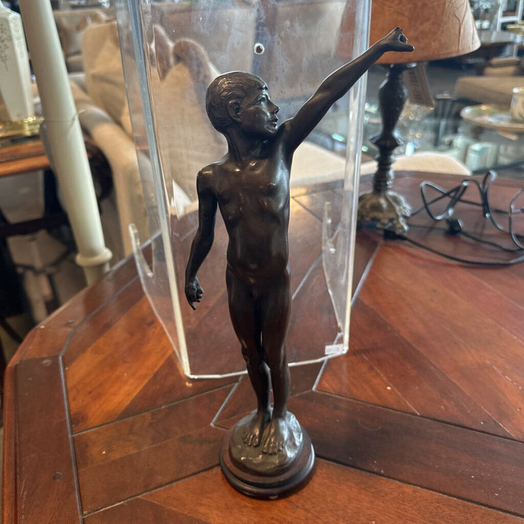 Boy Bronze By Grace Helen Talbot-6X2X13H- AS IS