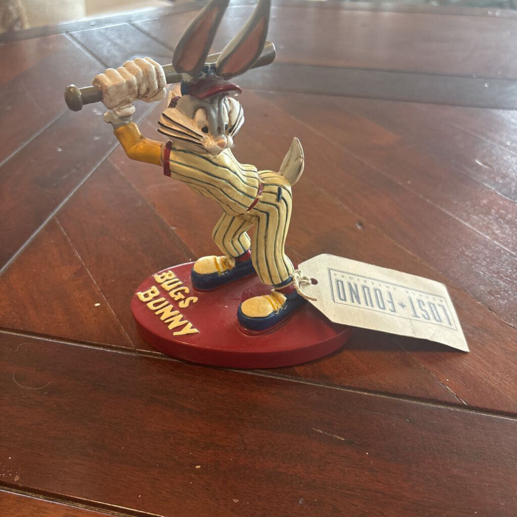 Bugs Bunny Baseball Figurine- 5X3X6.5H