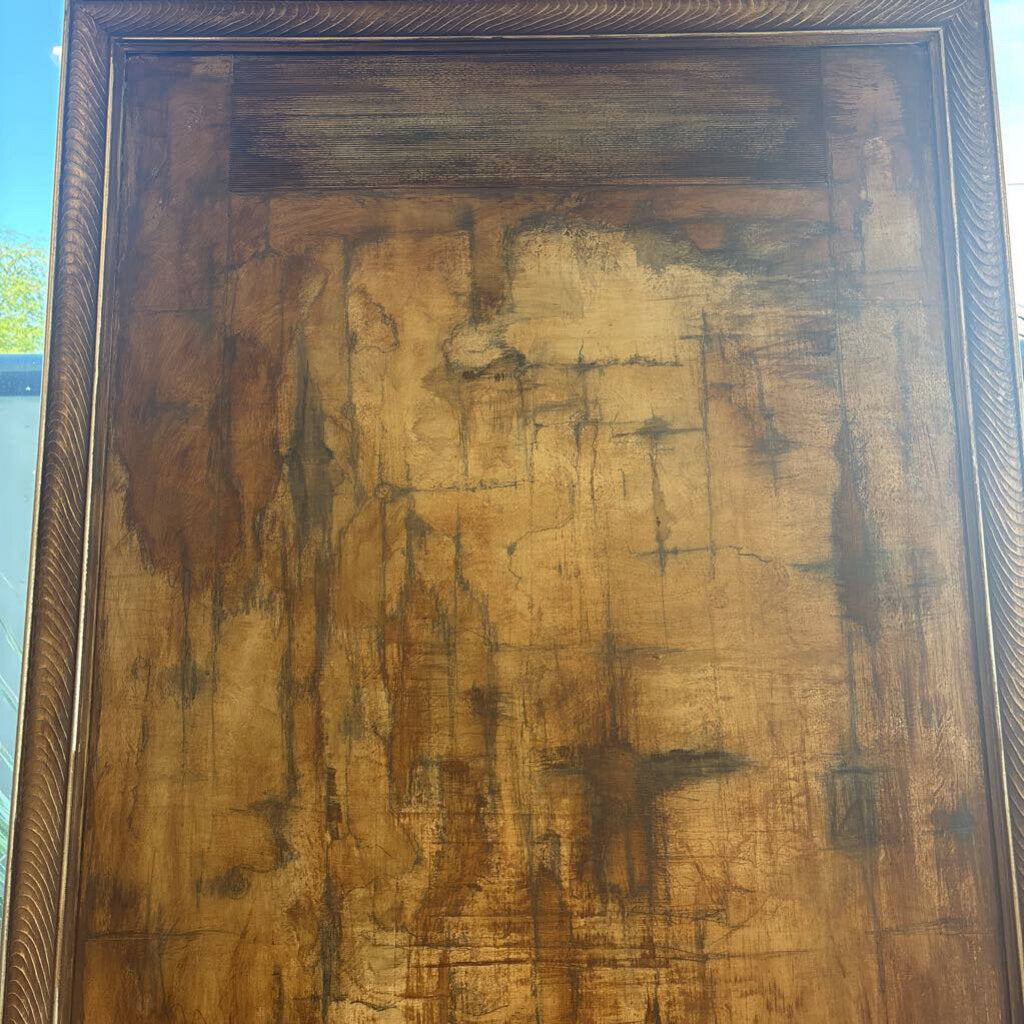Gold Framed Brown Textured Original Art By Sarah - 37X2X55H