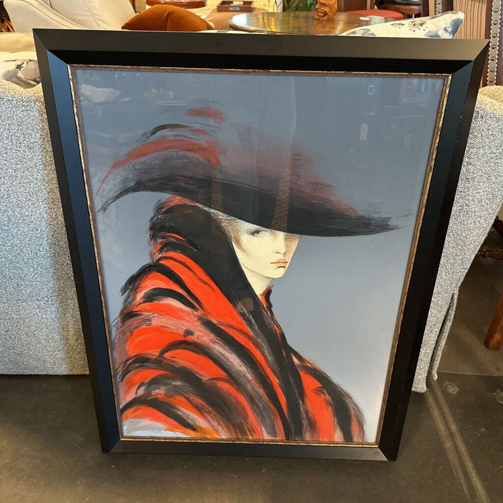 Dama Misteriosa by Victoria Montesinos Signed Print - 29X37.5H
