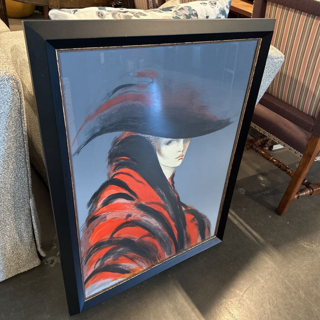 Dama Misteriosa by Victoria Montesinos Signed Print - 29X37.5H