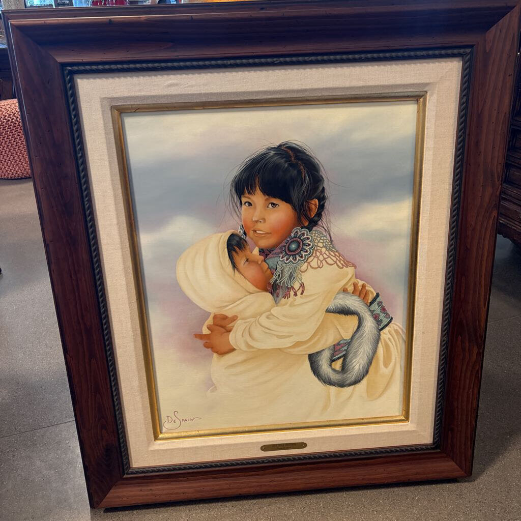 My Little Brother Original Art by Christine DeSpain - 38.5x45.5H