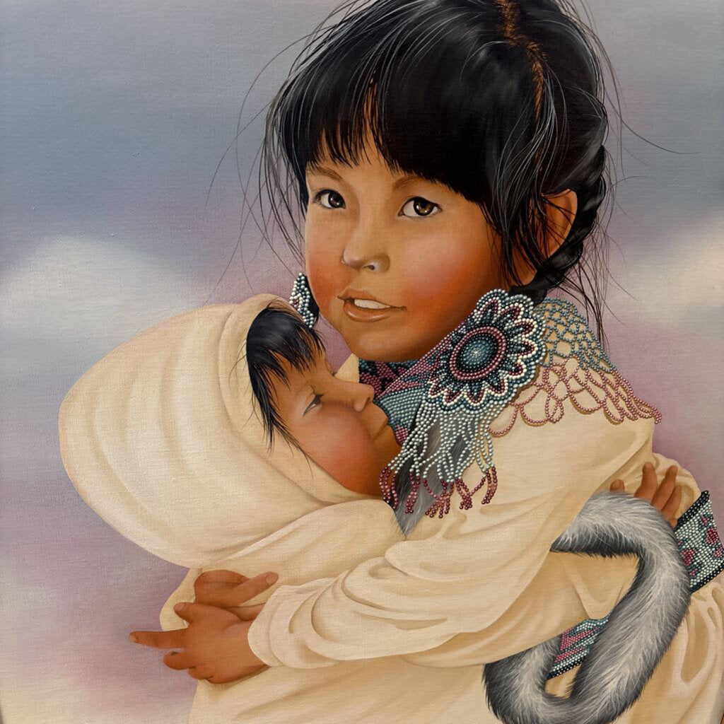 My Little Brother Original Art by Christine DeSpain - 38.5x45.5H
