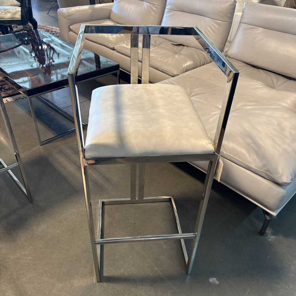 Pasargad Luxe Faux Leather Stool- Set of 6
