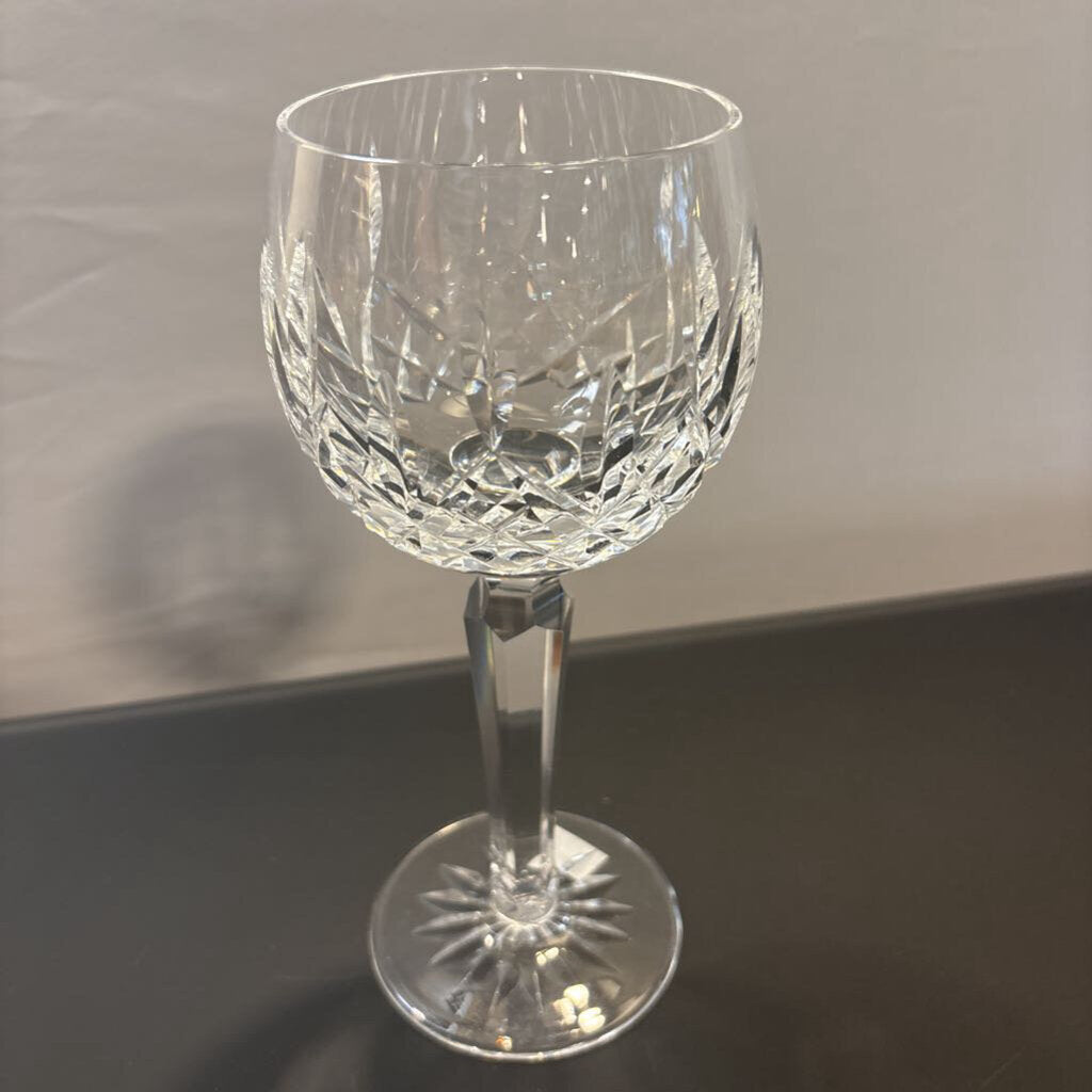Waterford Crystal Lismore Crystal Hock Wine Glasses - 3X7.5H