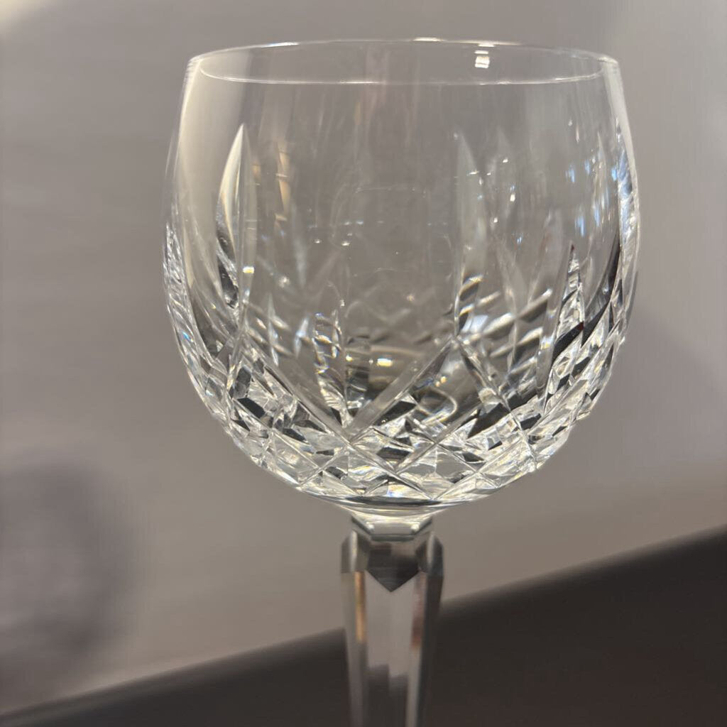 Waterford Crystal Lismore Crystal Hock Wine Glasses - 3X7.5H