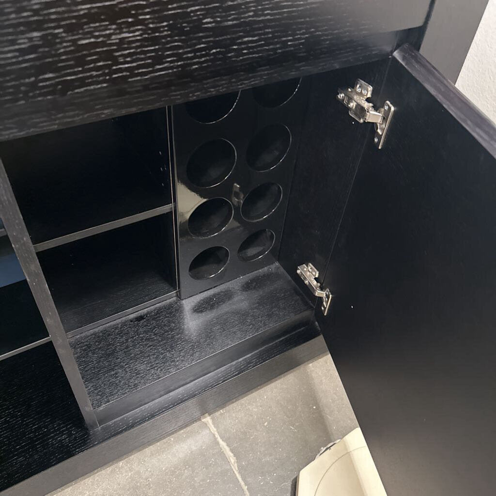 Copenhagen Dark Wood Bar Console - 59X20X43