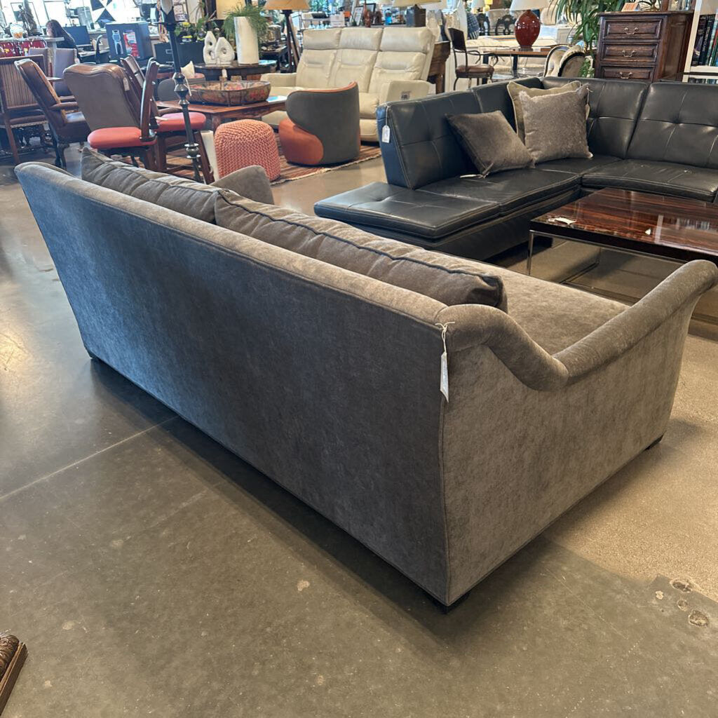 Gabby Westley Dark Grey Sleigh Arm Sofa - 90"