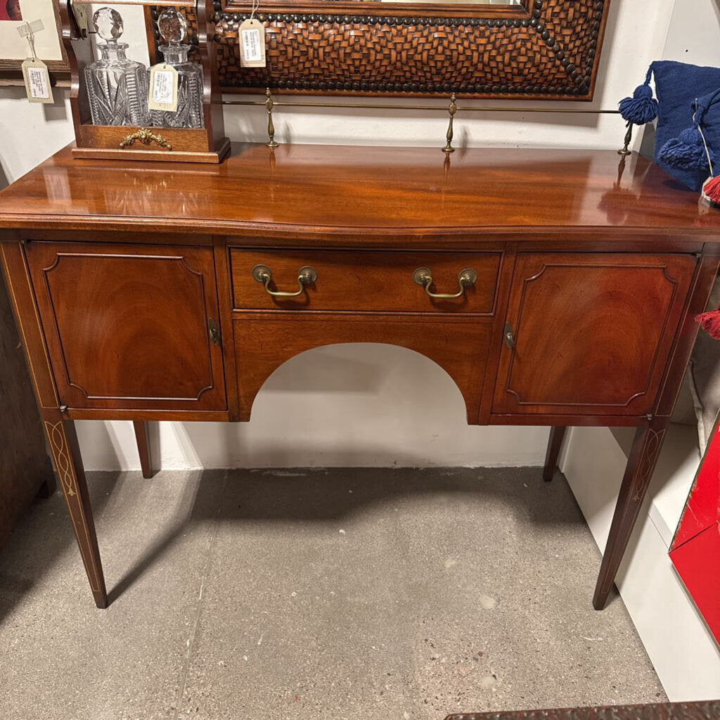 Hickory Chair Vintage Wood Buffet W/ 2 Doors & 1 Drawer- 49X21X42H