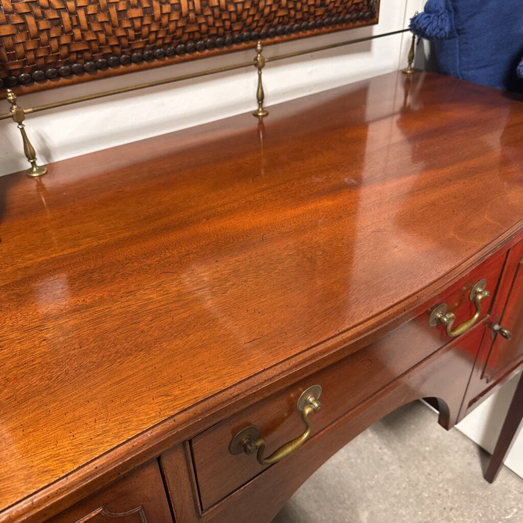 Hickory Chair Vintage Wood Buffet W/ 2 Doors & 1 Drawer- 49X21X42H
