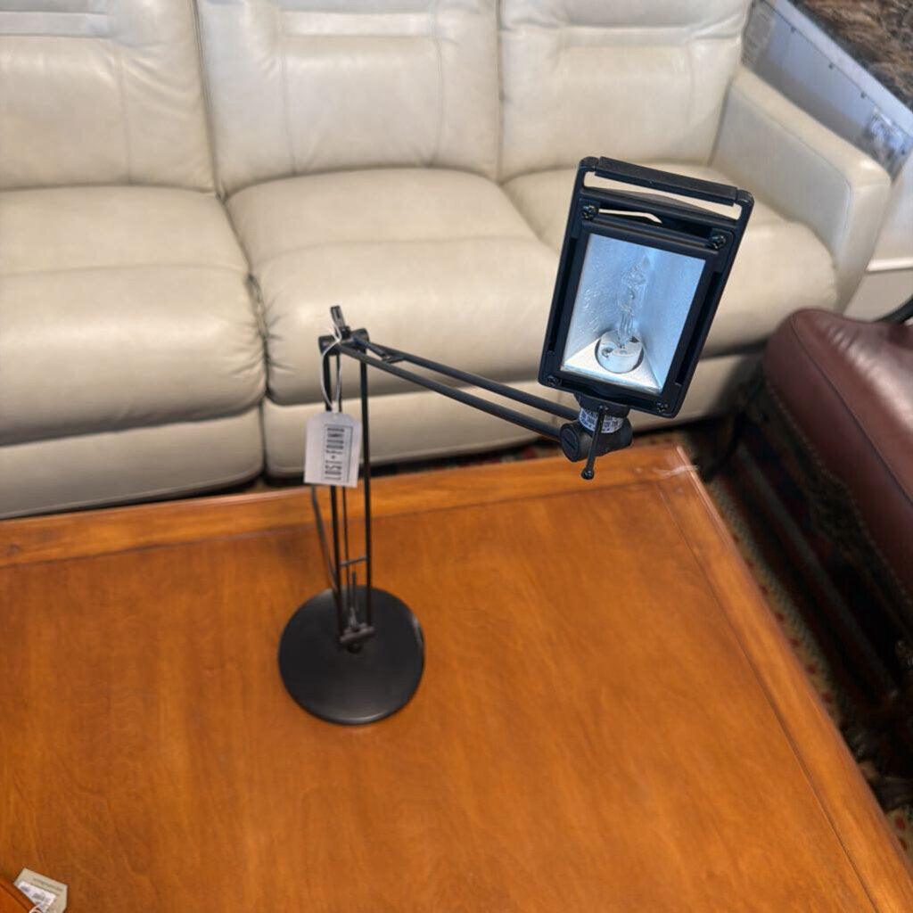 Black Modern Task Lamp- 19X7X28 - AS IS