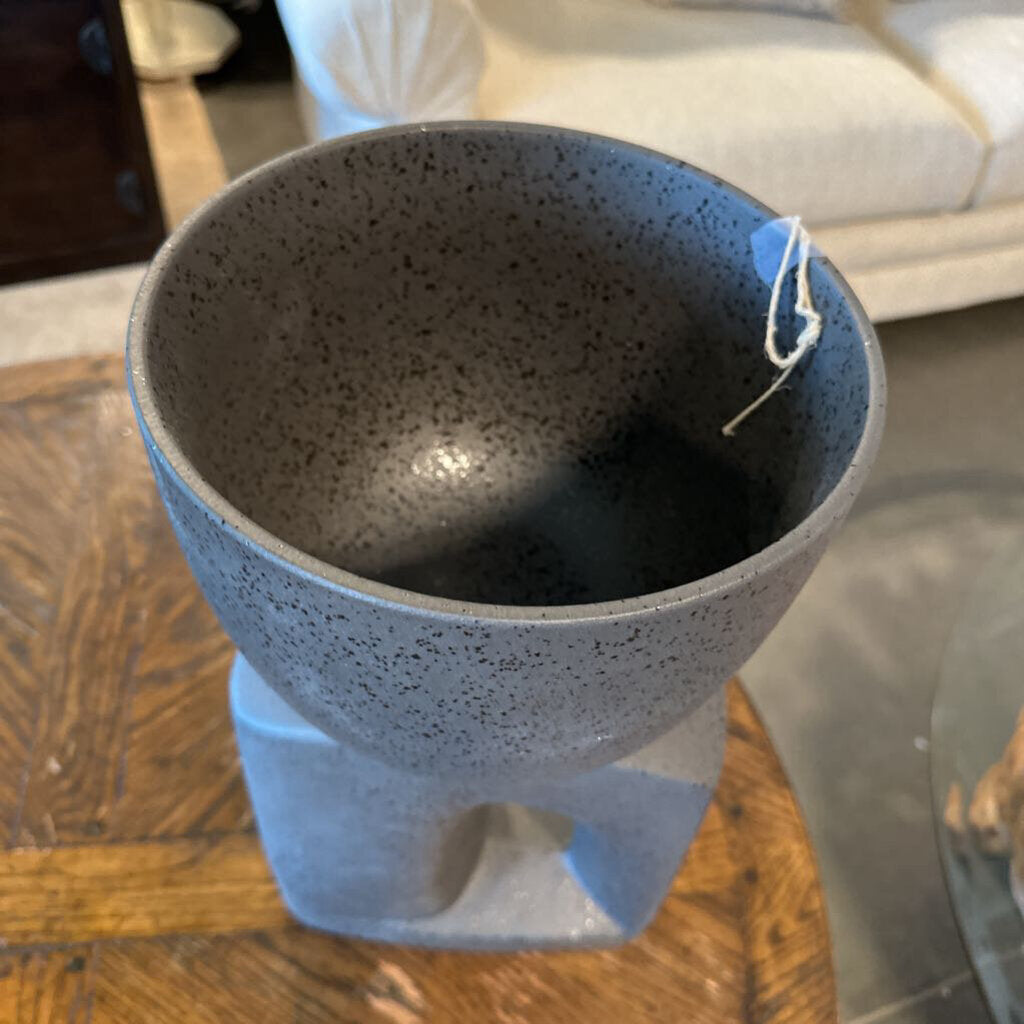 Black Matte Ceramic Pot - 9X18