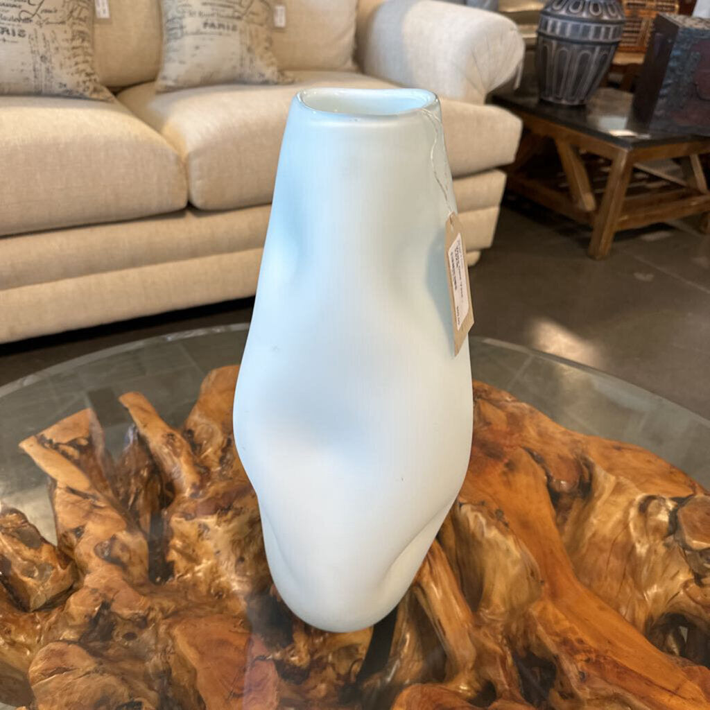 White Dent Vase - 3.5X18