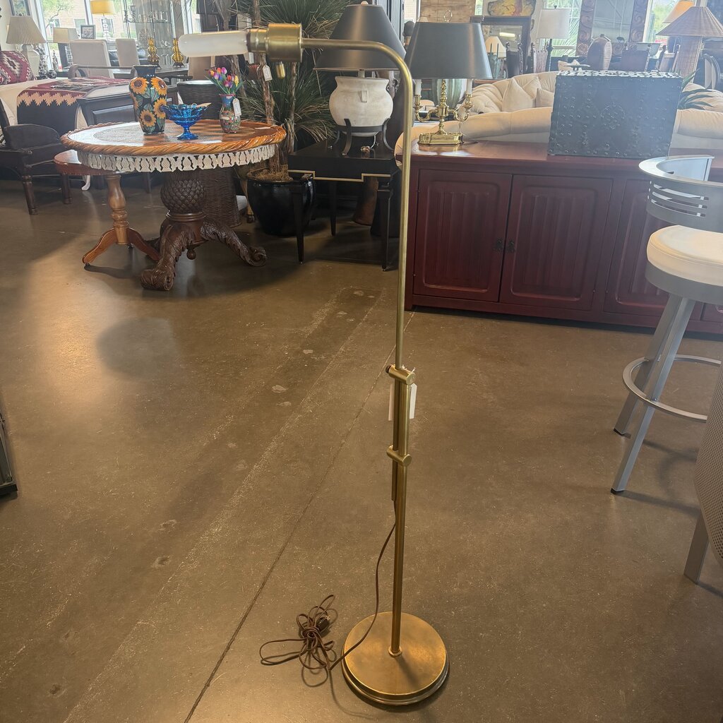 Antique Brass Adjustable Floor Lamp - 54-37H