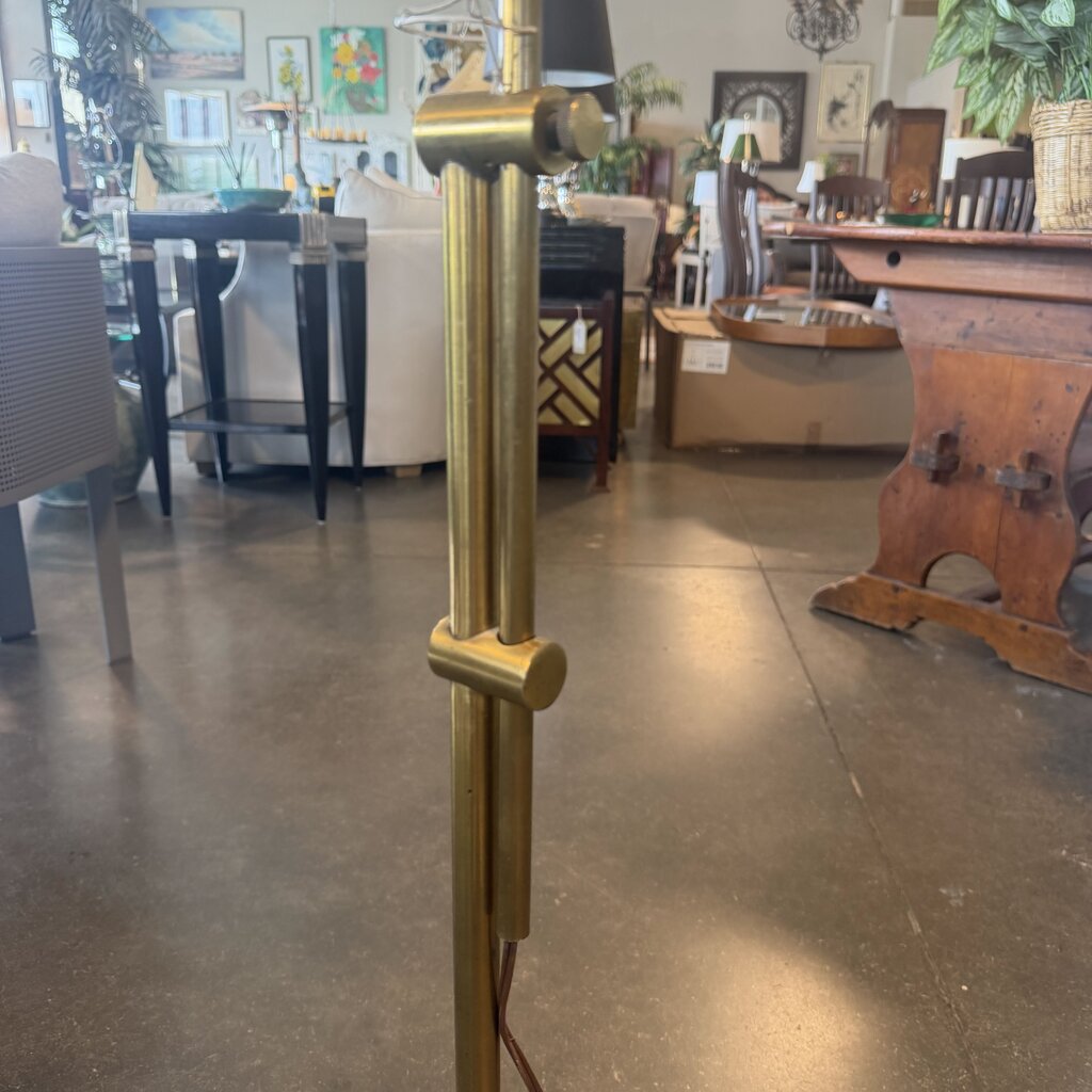 Antique Brass Adjustable Floor Lamp - 54-37H