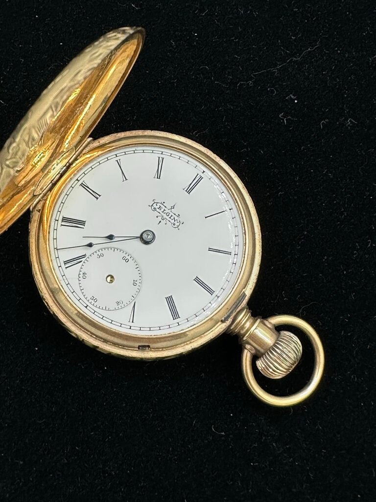 Elgin Grade 73 Antique 1878 Hunter Case Pocket Watch
