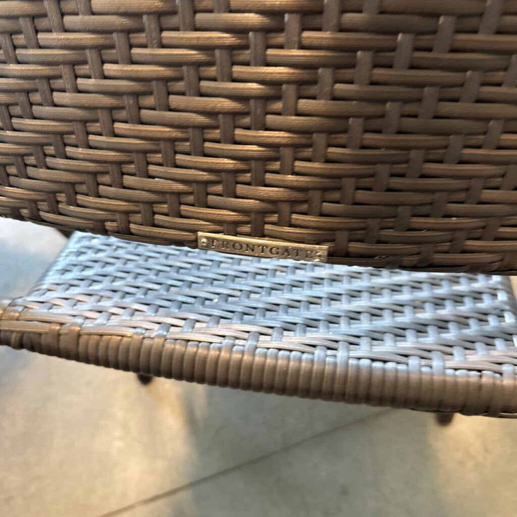 Frontgate All Weather Wicker Stacking Chairs- Set of 4