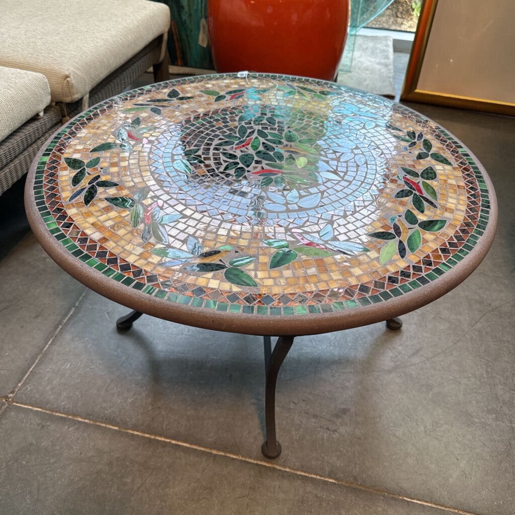 KNF Mosaic Round Coffee Table- 29X17H