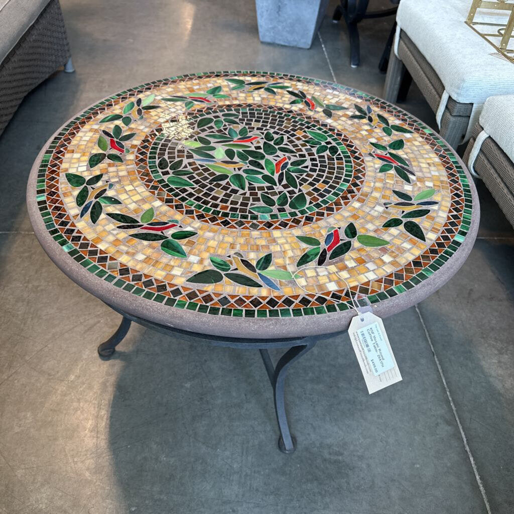 KNF Mosaic Round Coffee Table- 29X17H