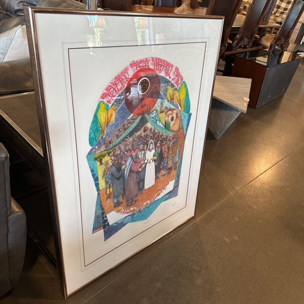 Chupa signed Numbered Art By Amram Ebgi - 35X1.5X45
