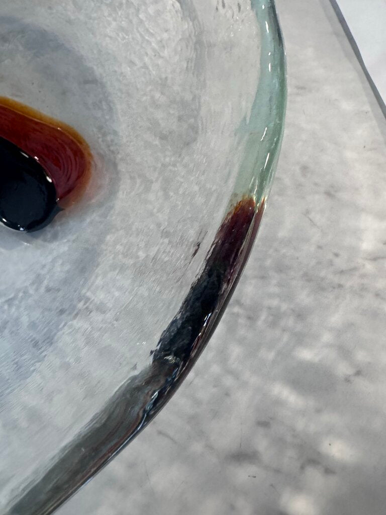 Murano Glass Bowl By Gianmaria Potenza For La Murrina- 11.5X3H