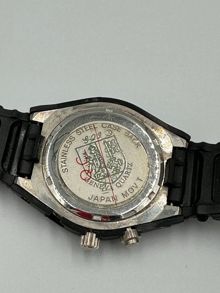 Geneva No. 901 "Techno-Style" Rhinestone Sport Watch