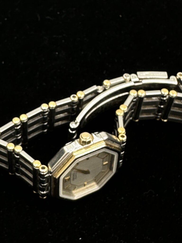 Vintage Seiko Quartz 10 BAR Two-Tone Octagonal Watch