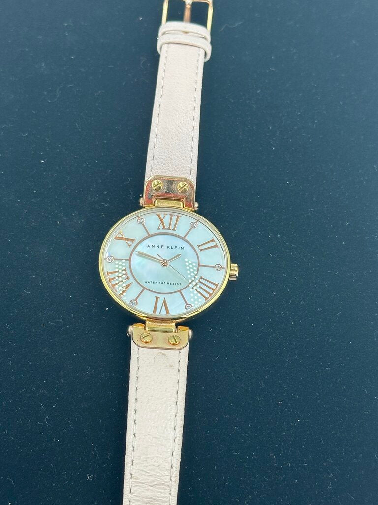 Anne Klein Rose Gold Tone Mother of Pearl Dial Ladies Watch