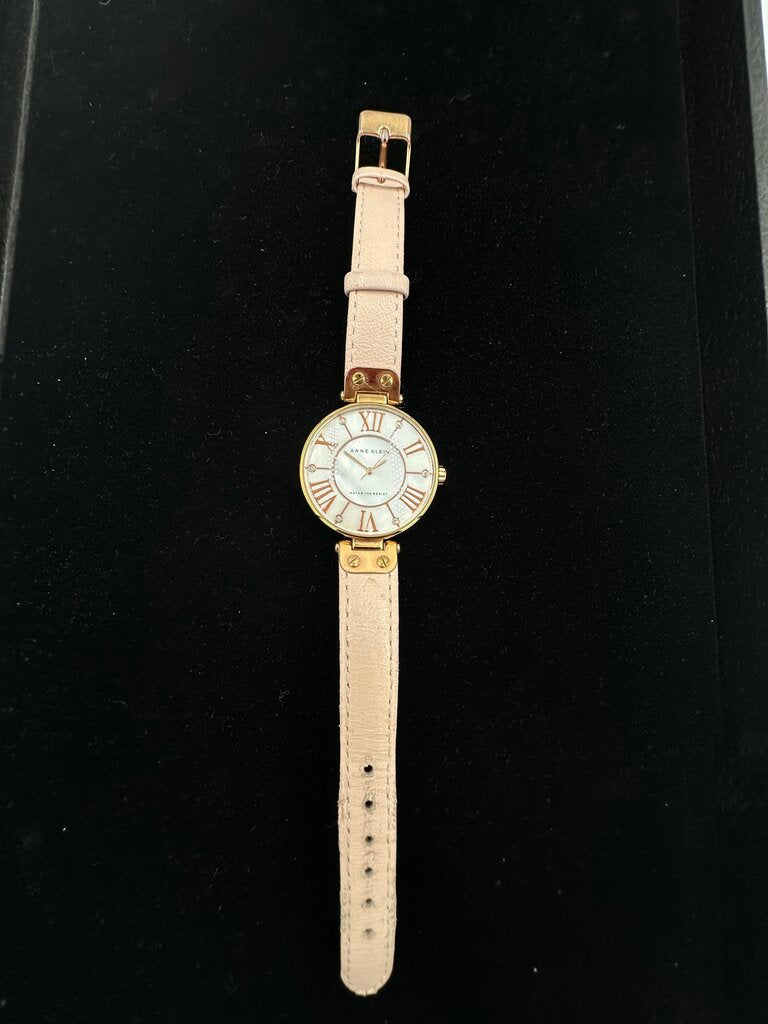 Anne Klein Rose Gold Tone Mother of Pearl Dial Ladies Watch