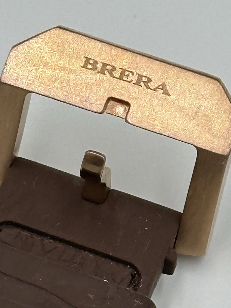 Brera Orologi Stella Square Brown & Rose Gold Watch