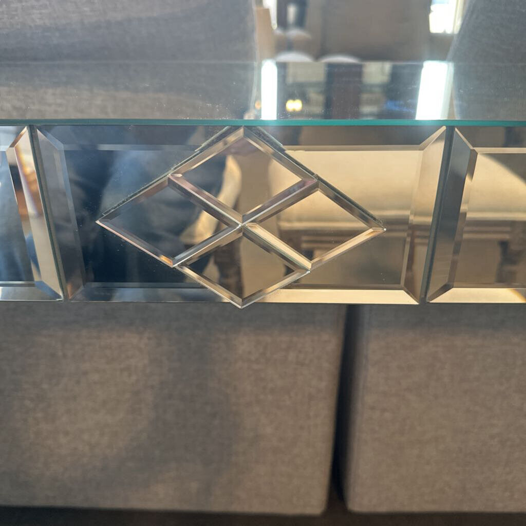 Carol Canner Carvers Guild Mirrored Console Table- 60X12X28.5H