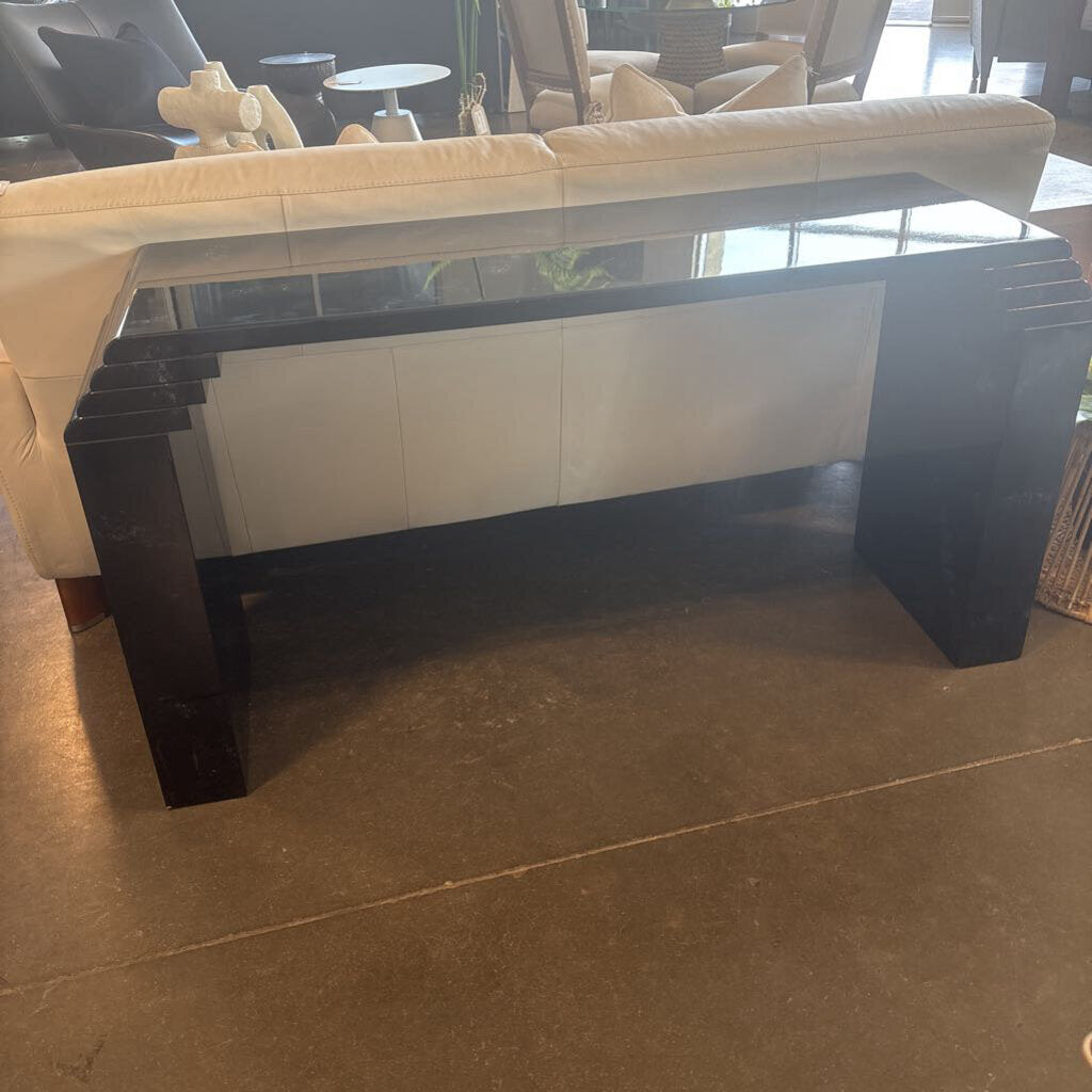 Post-Modern "Skyscraper" Waterfall Console Table
