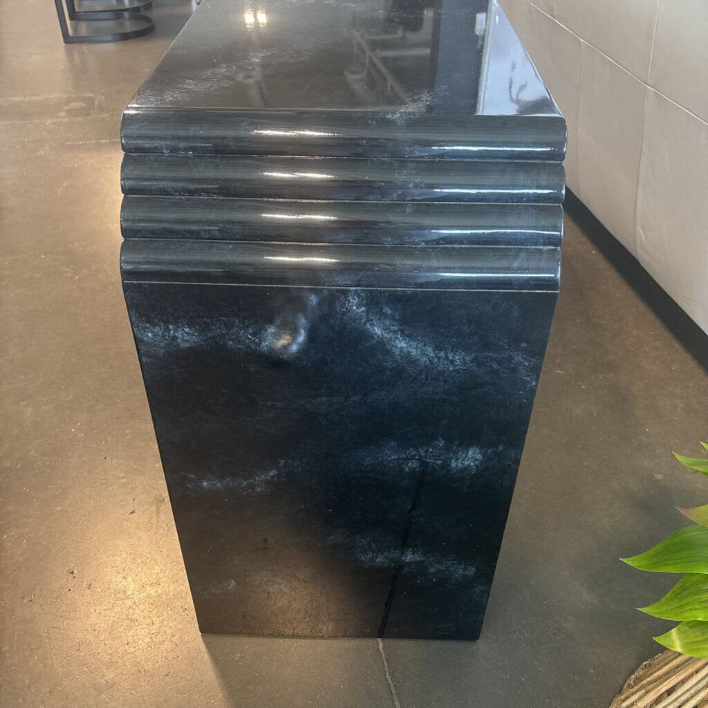 Post-Modern "Skyscraper" Waterfall Console Table