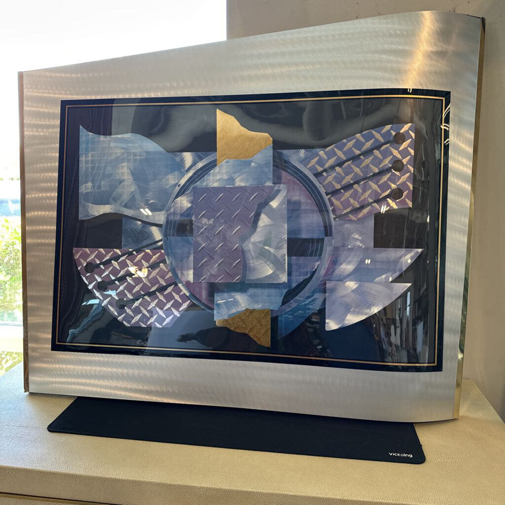 Uttermost Urban Geometry Abstract Metal Art - 44.5X4X36